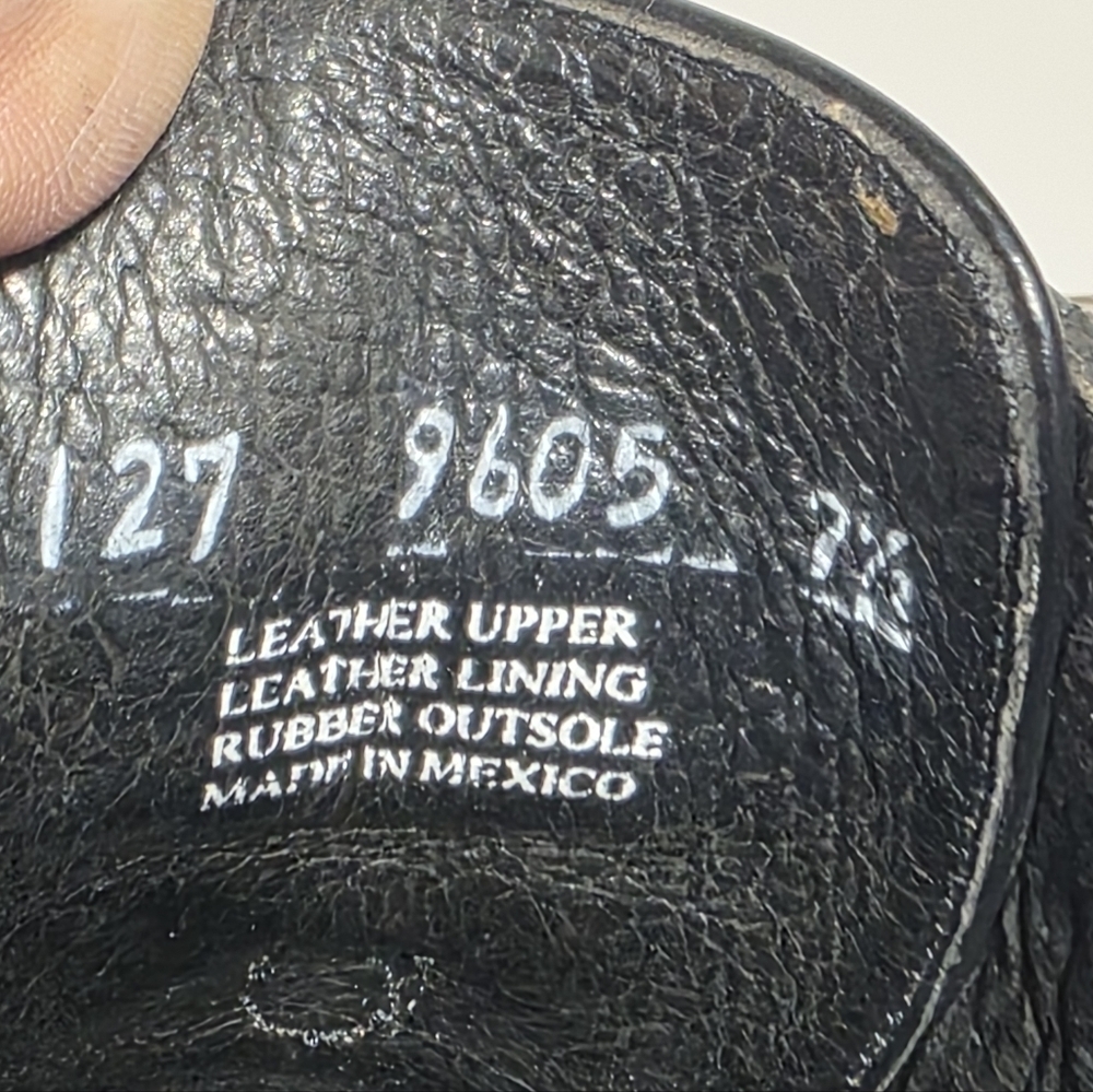 VINTAGE Y2K KICKERS LEATHER BROGUE OXFORD SHOES BLACK & OXBLOOD SZ 7.5 - Picture 10 of 10